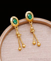 Attractive Emerald Stone Gold Dangler Earring Online ER4737