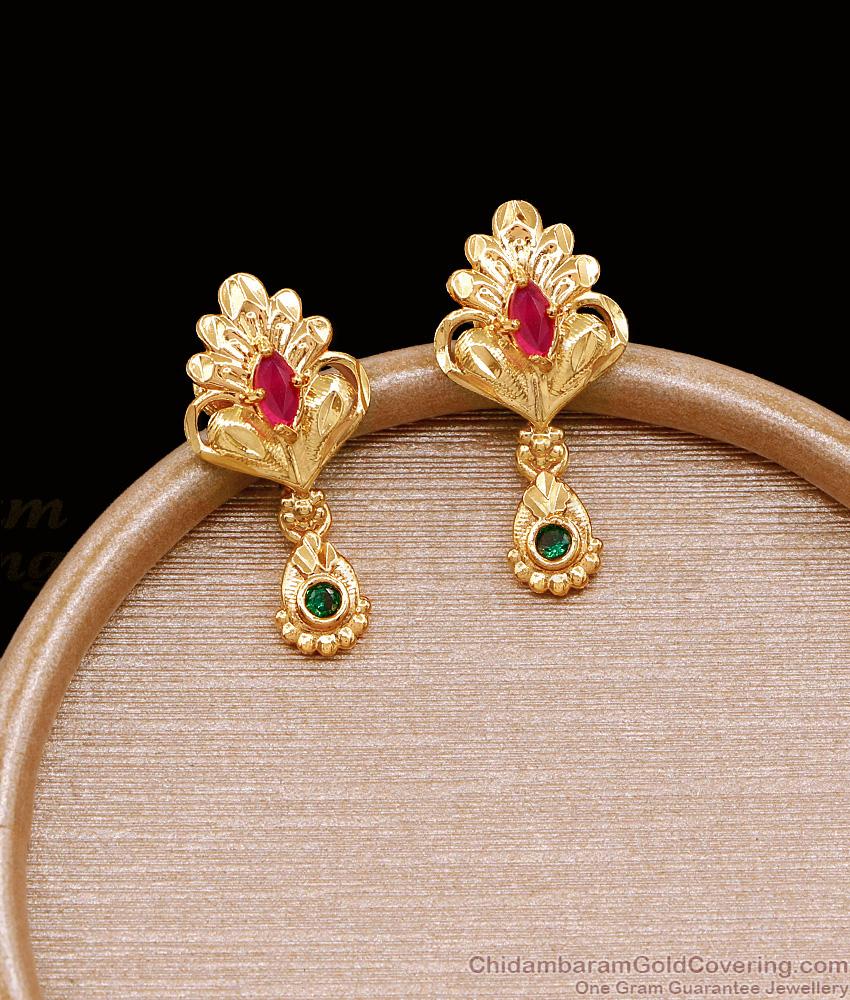 Latest 1 Gram Gold Plated Earring Wedding Collection ER4756