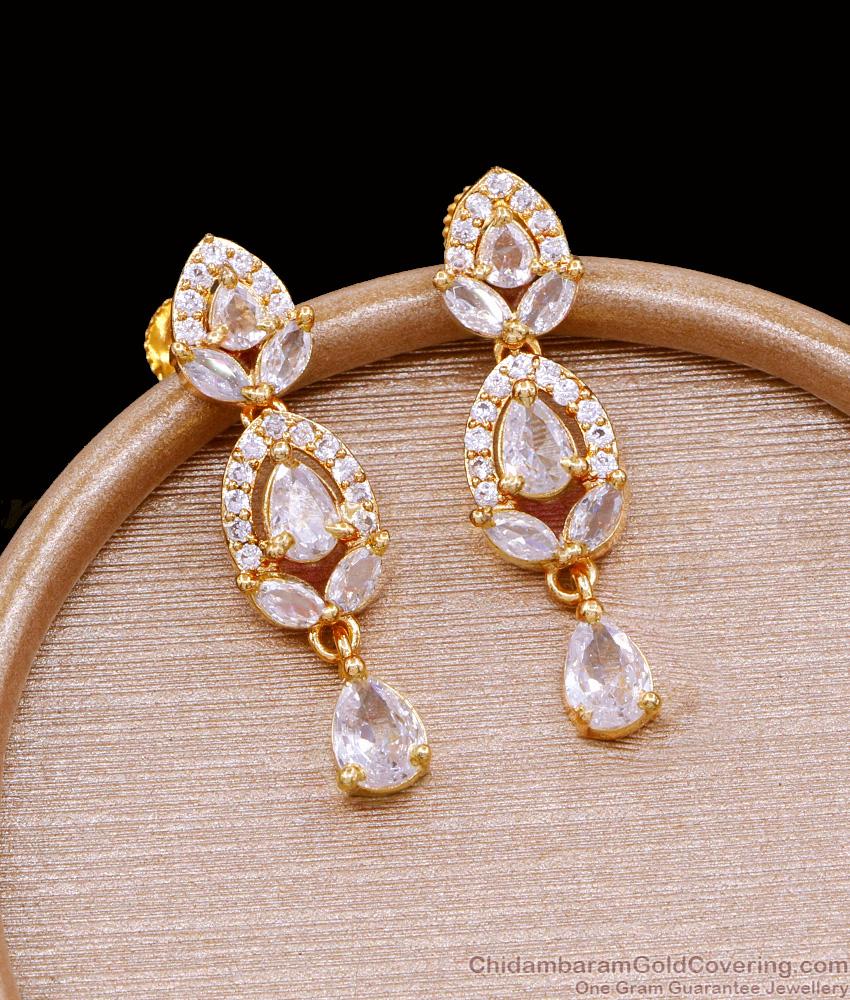 Buy New Model Long Diamond Earring In Gold Finish Online ER4760