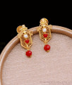 Traditional Coral Stone Gold Plated Stud Earring Online ER4765