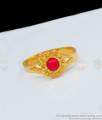 Original Impon Red Pavalam Stone Rings Gati Stone Jewelry FR1024