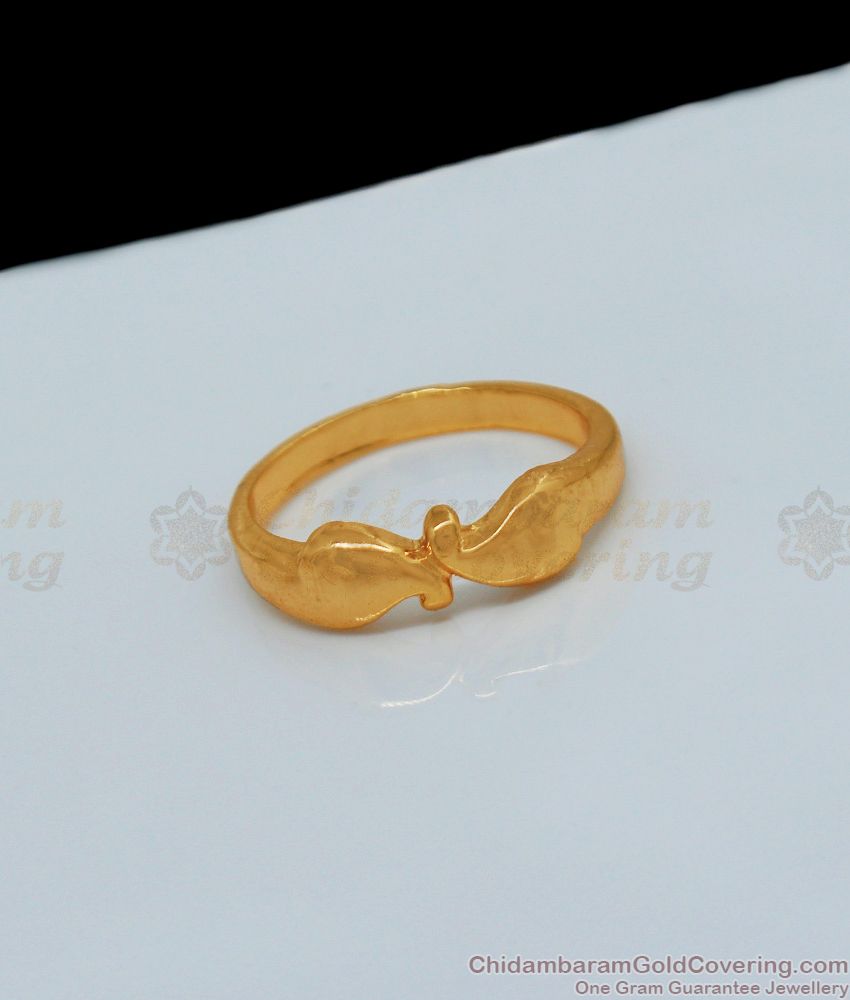 Double Mango Type Plain Impon Finger Ring Collections Buy Online Shopping FR1056