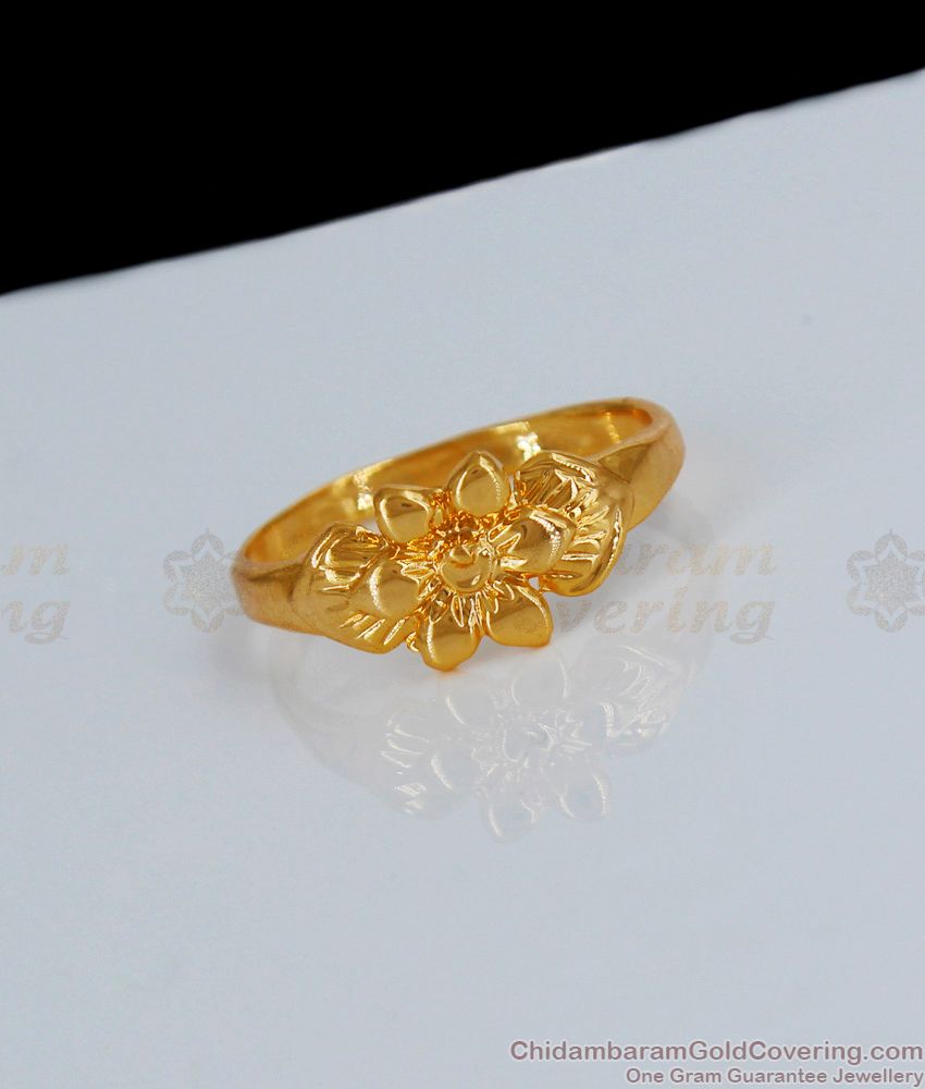 Flower Design Daily Wear Original Impon Finger Ring Collections FR1096