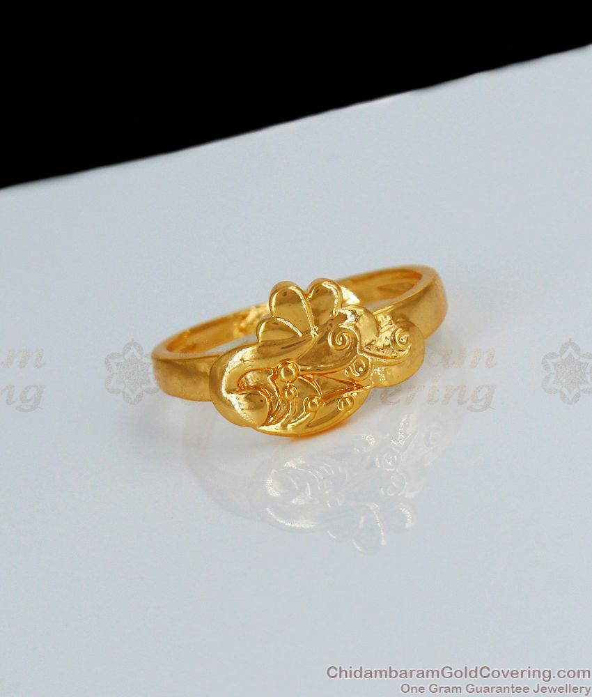 Daily Wear Original Impon Finger Ring Collections Gold Plated Jewelry FR1097