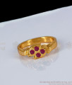 Original Impon Design Ruby Stone Finger Rings For Daily Wear FR1124