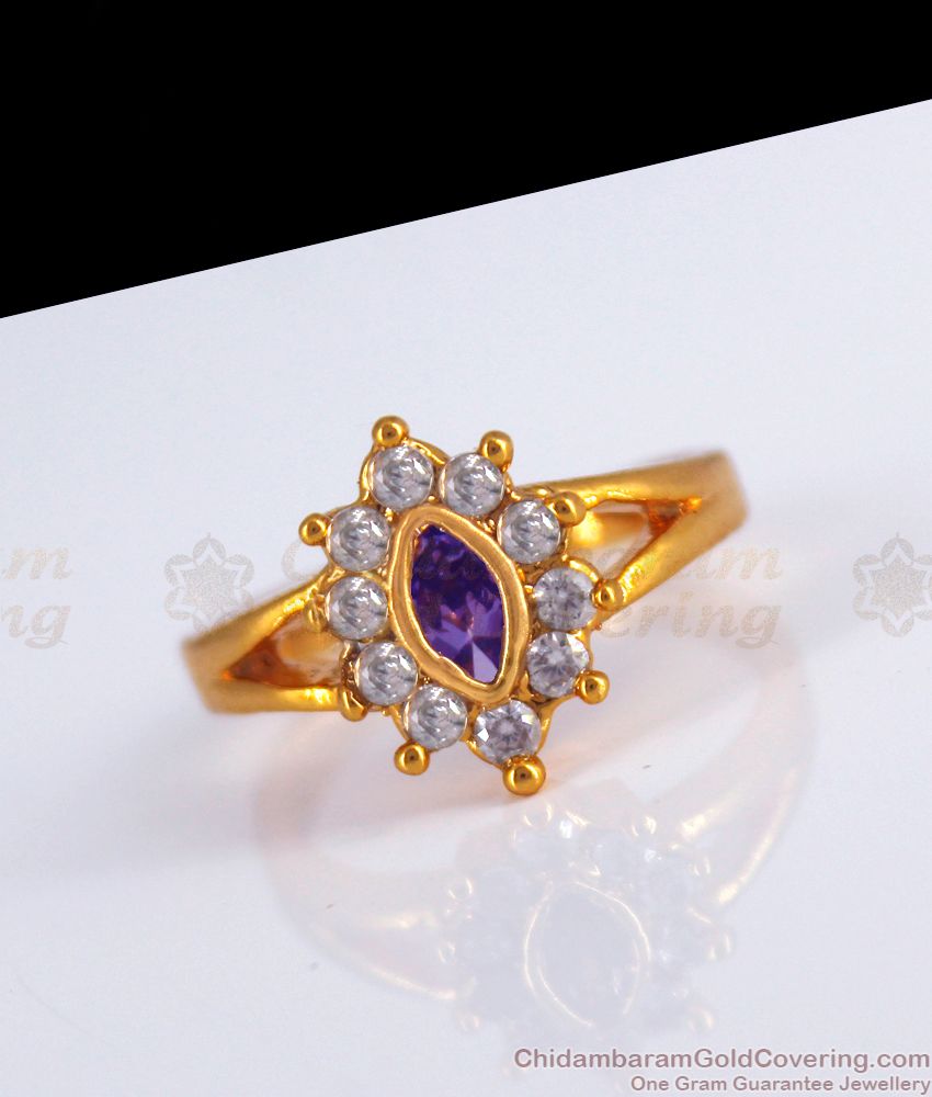18k Gold Stone Chinese Rings for Women