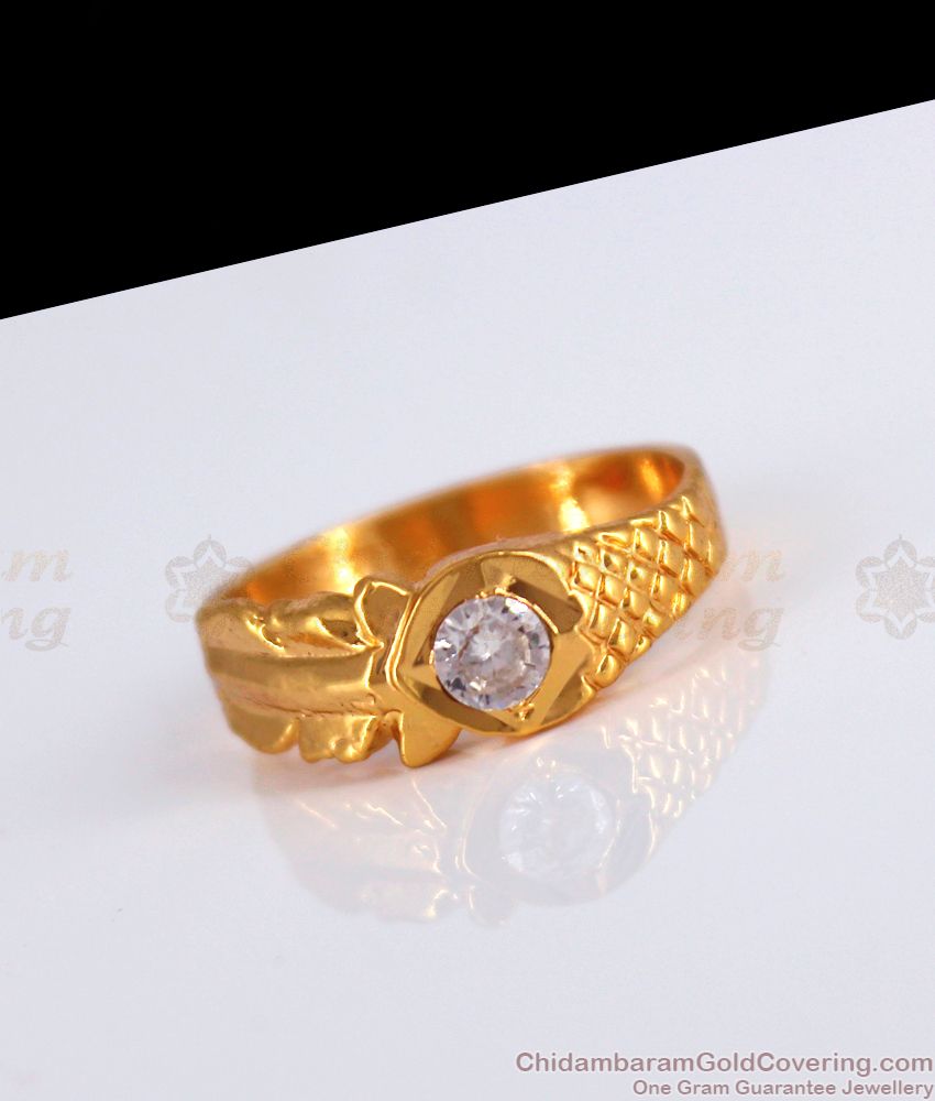 Attractive Design White Stone Original Impon Rings FR1180