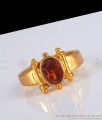 Orange Stone Daily Wear Original Impon Gold Rings FR1188