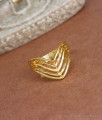 Trendy Curve Type 2 Gram Gold Finger Ring Collections FR1353