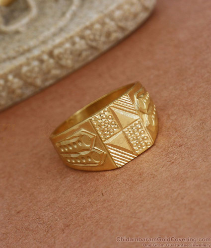 Buy 24K Gold Ring, Pure Gold 999.9, Solidly Hammered Men's Ring, Handmade, Unique  Design, Customizable and Personalizable Online in India - Etsy