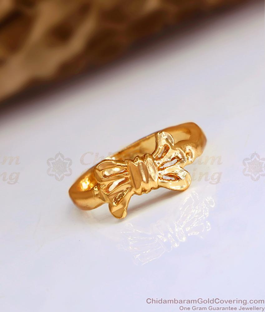 Best Quality Gold Plated Impon Ring 5 Metal Jewellery With Price FR1520