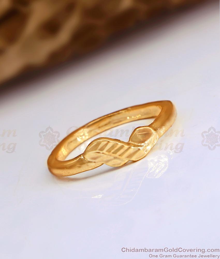 Simple Design Gold Imitation Finger Ring 5 Metal Jewellery For Women FR1521