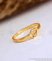 Plain Impon Engagement Ring Heart Touching Gift Design FR1523