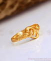 Plain Impon Design Gold Finger Ring For Daily Use FR1528