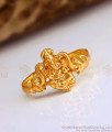 Premium Quality Impon Lord Ganesha Finger Ring 1 Gram Gold Jewellery FR1537