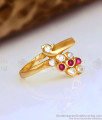 Wedding Impon Finger Ring Gati Stone Peacock Design Shop Online FR1540