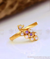 Amethyst Stone Peacock Ring Impon Panchaloha Collections FR1543