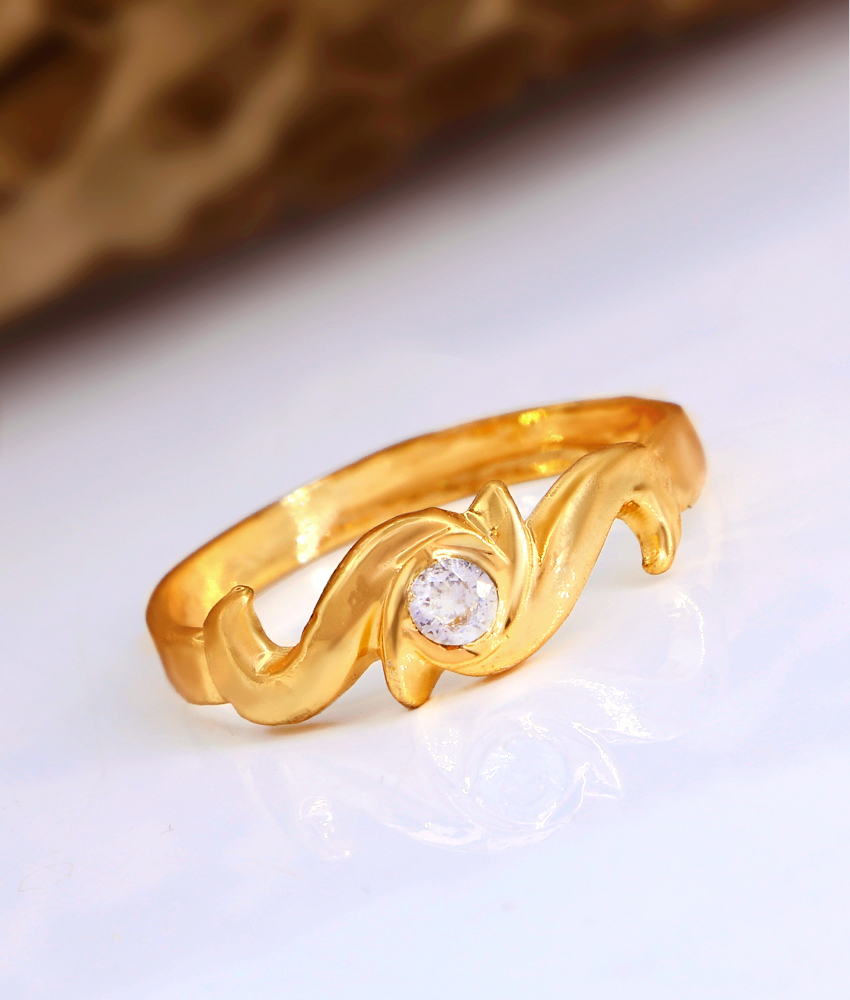 Women Daily Wear Gold Plated Impon Ring Pachaloha Jewellery FR1555