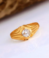 White Diamond Fashional Impon Finger Ring Daily Wear Design FR1556