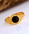  Rasi Stone Rusty Rock Finish Matt Black Stone Impon Gold Finger Ring FR1560