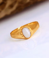 Lucky Pearl Stone Daily Wear Impon Finger Ring Pearl Jewellery FR1566