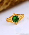 Buy 22Kt Emerald Stone Impon Finger Ring Designs FR1571