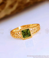 Buy Dark Green Stone Light Weight Impon Finger Ring FR1577