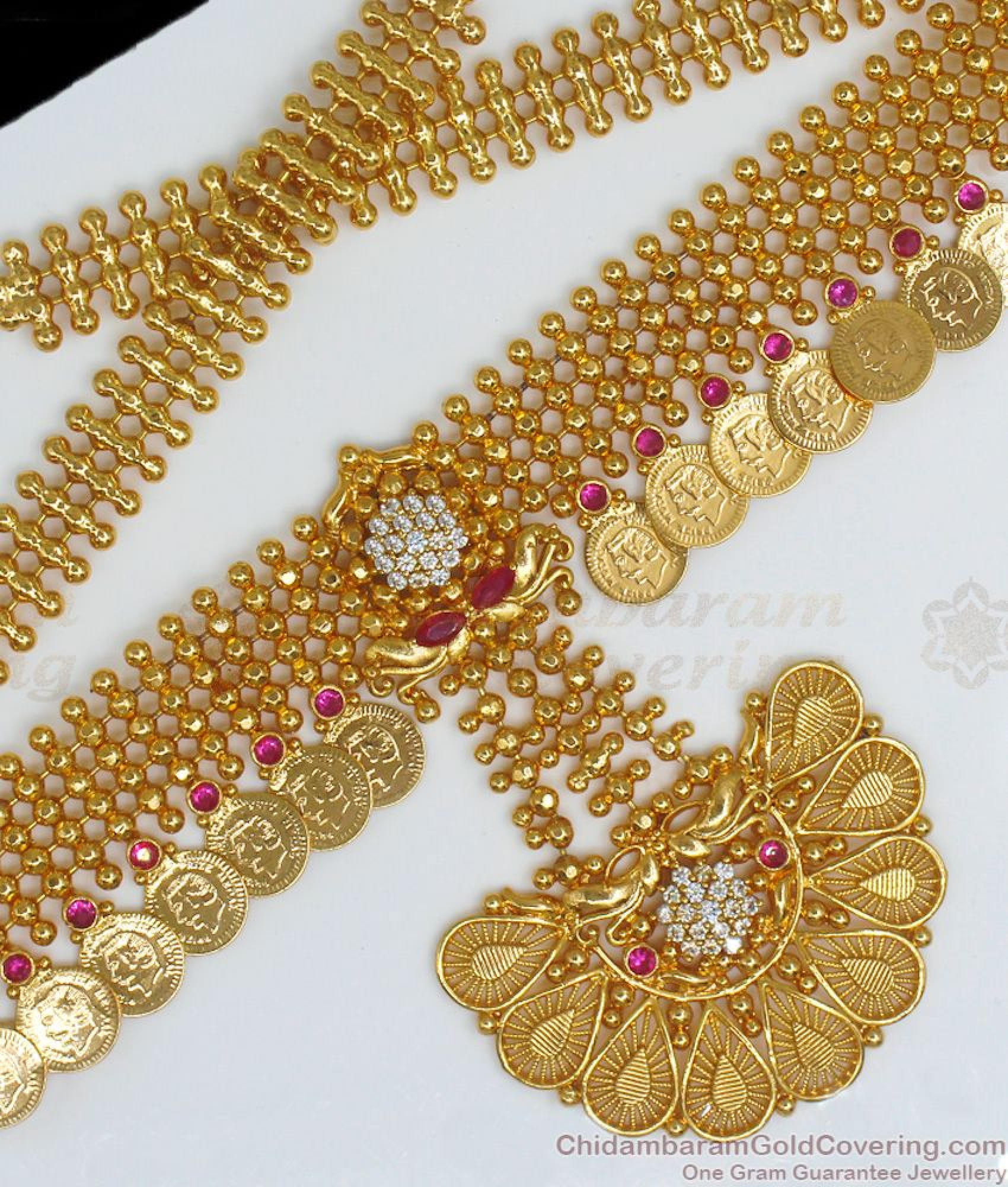Premium Kerala Hip Chain One Gram Gold Bridal Wear HC1011