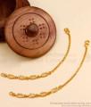 Real Gold Design Plain Matilu Ear Chain With Price MATT176