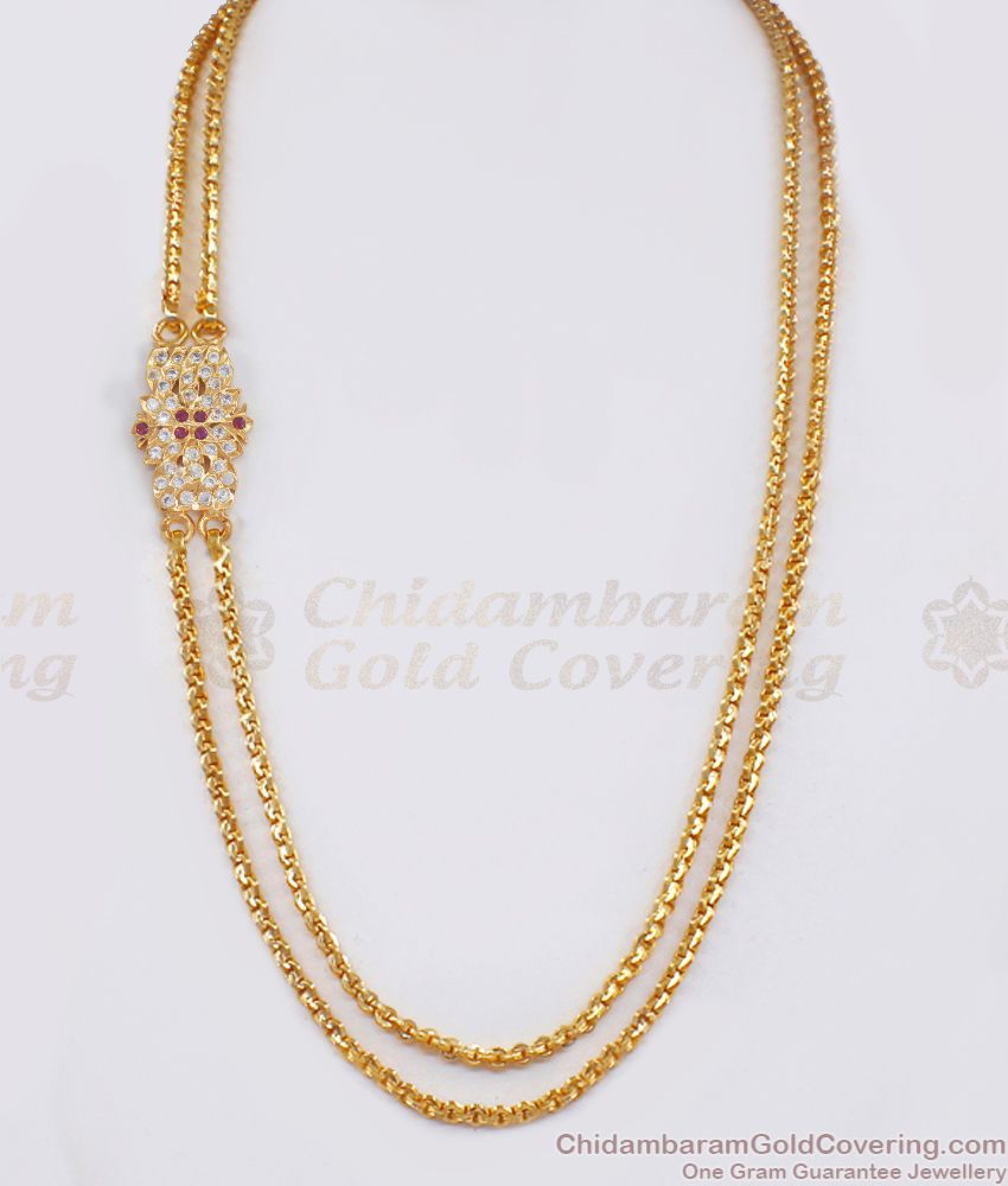 Buy Online Impon Mugappu Chain South Indian Jewelry Mch1084