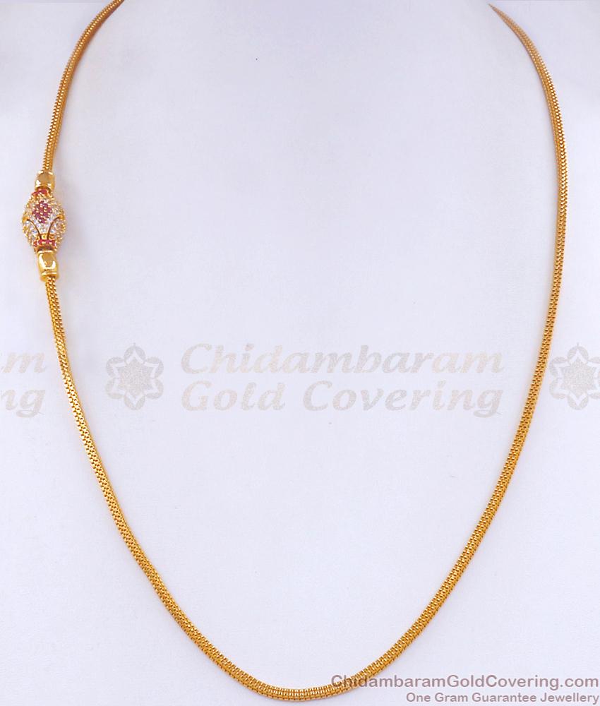 Diamond Mugappu Thali Chain Imitation Jewelry MCH1314