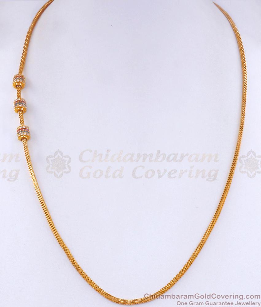 Ball Mugappu Designs One Gram Gold Jewelry MCH1319