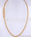 Floral White Stone Gold Mugappu Chain For Women MCH1321