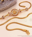 Ruby Stone Gold lakshmi Mugappu Designs Thali Kodi MCH1327