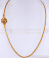 Ad Ruby White Stone Big Lakshmi Pendant Thali Chain MCH1356