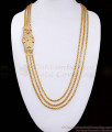 30 Inch Long Impon Mugappu Premium 3 Line Gold Thali Chain MCH1362-LG