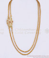 30 Inch Long Grand Bridal Impon Gold Mugappu Big Peacock Pendant MCH1371-LG