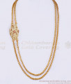 30 Inch Long Majestic Peacock Pendant Impon Mugappu Gold Thali Chain MCH1373-LG