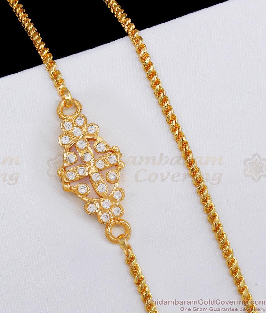 Simple Look Impon Mugappu Chain For Everyday Use MCH1387