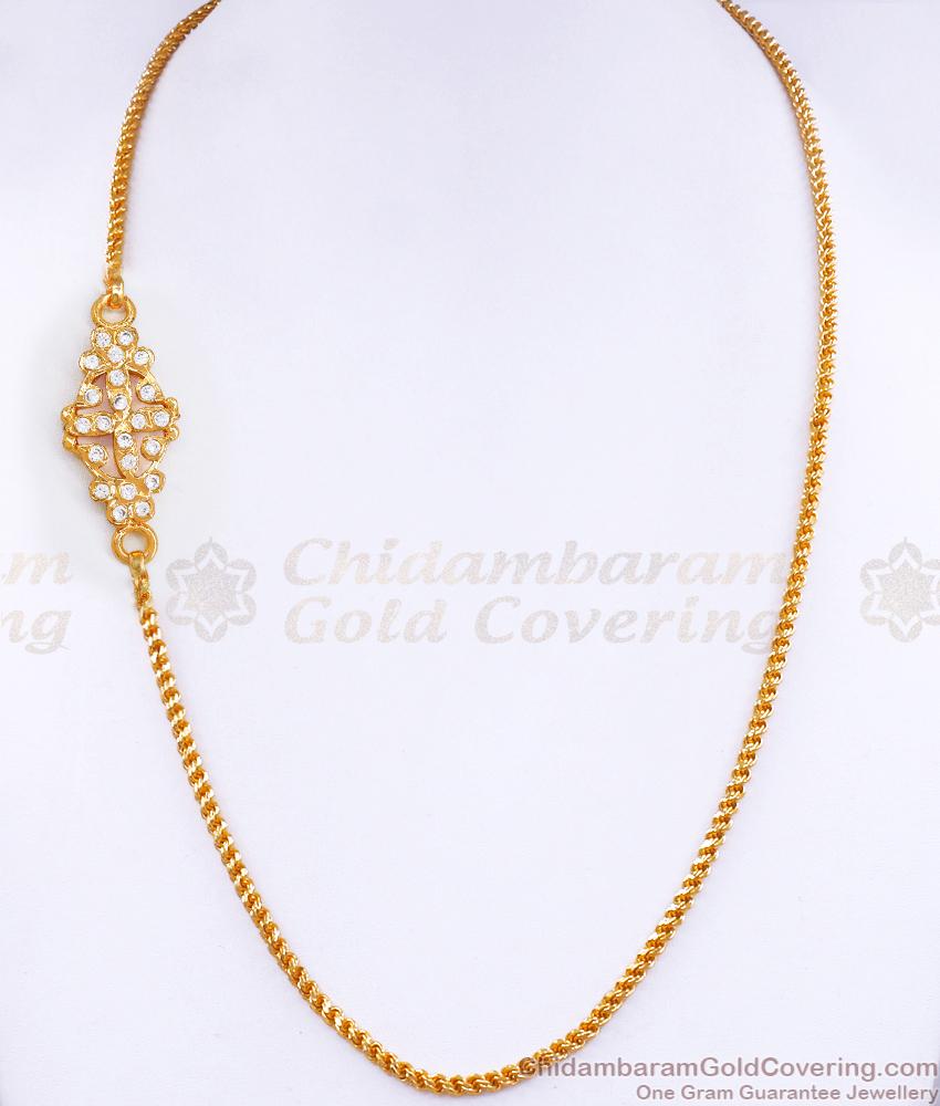 Simple Look Impon Mugappu Chain For Everyday Use MCH1387