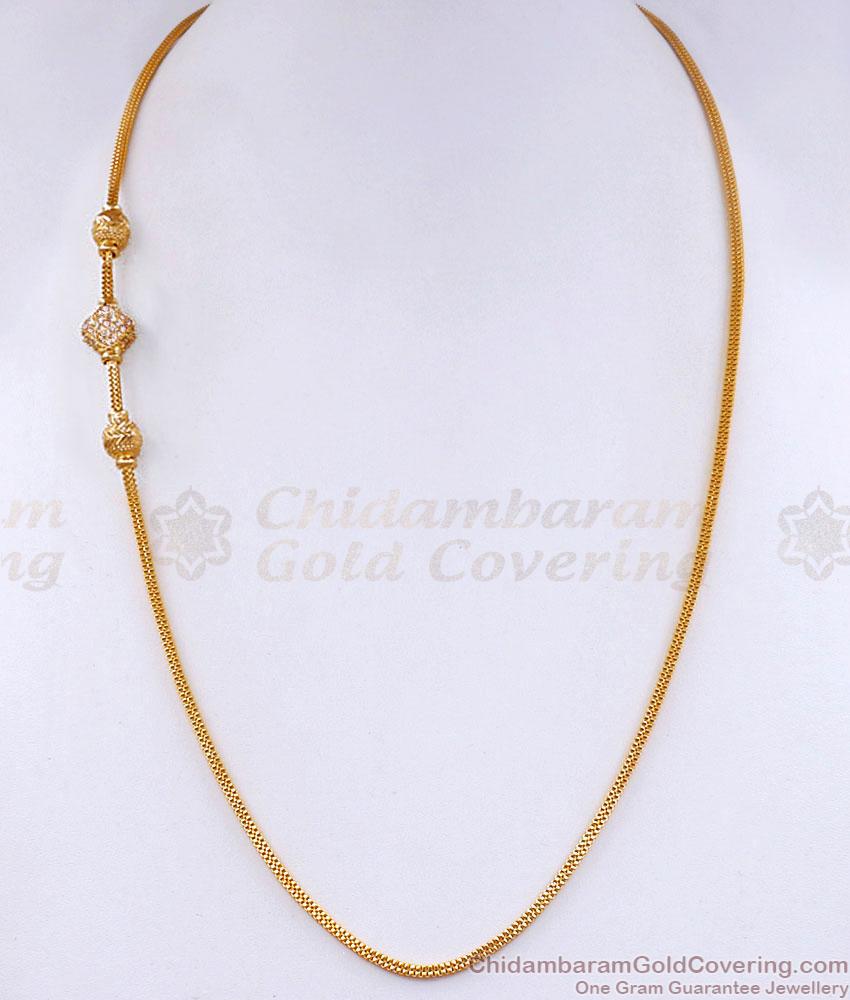 New Model Daily Wear Gold Imitation Mugappu Ball Design With Stone MCH1420