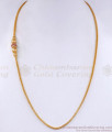 Traditional Ball Type Gold Plated Mugappu Chain With Ruby White Stone MCH1425