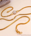 Full White Stone Ball Mugappu One Gram Gold Thali Chain MCH1432