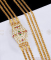 30 Inch Long New Model Three Line Impon Mugappu Chain Bridal Collection MCH1442-Lg