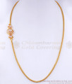 Premium Gold Plated White Stone Mugappu Chain Shop Online MCH1467