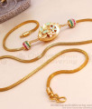 New Model Gold Plated Mugappu Thali Chain Enamel Design MCH1474