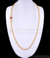 30 Inch Long Floral Design Diamond Mugappu With Gold Chain MCH1545-Lg