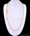 30 Inch Long Miro Gold Plated Mugappu Chain Ad Stone Design MCH1546-Lg