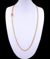 30 Inch Long Micro Gold Plated Mugappu Chain Single Ball Mopu MCH1298-LG