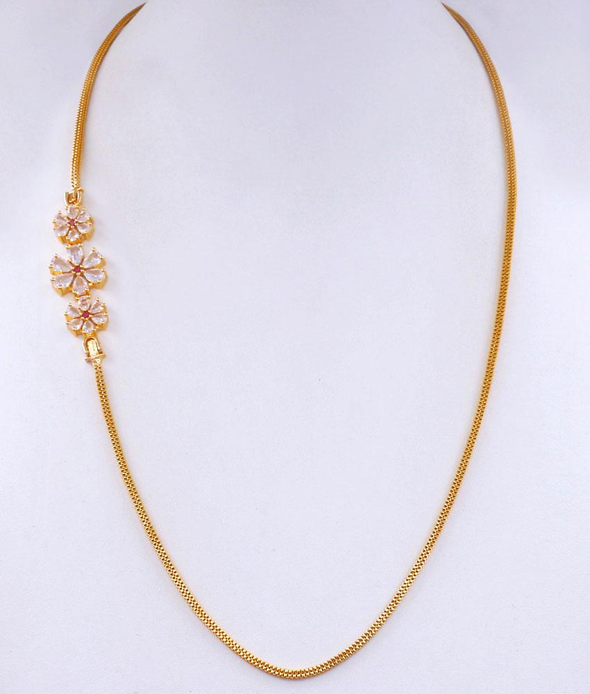 Daily Wear 1 Gram Gold Mopu Chains Stone Pattern MCH1303